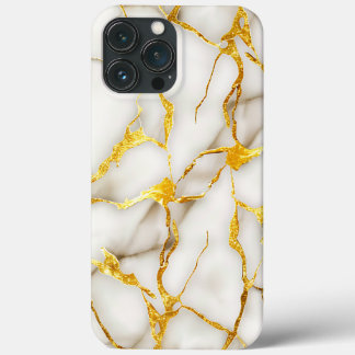 Japans Kintsugi Wit Goud iPhone 13 Pro Max Hoesje