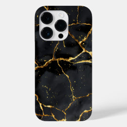 Japans Kintsugi Zwart & Goud Case-Mate iPhone 14 Pro Hoesje