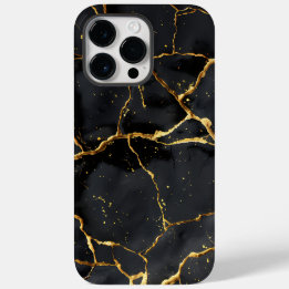 Japans Kintsugi Zwart & Goud Case-Mate iPhone 14 Pro Max Hoesje