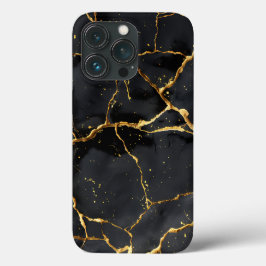 Japans Kintsugi Zwart & Goud iPhone 13 Pro Hoesje