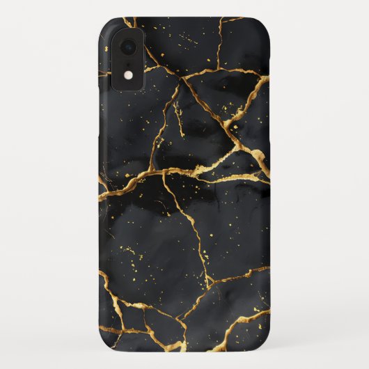 Japans Kintsugi Zwart & Goud Case-Mate iPhone Case (Achterkant)