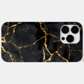 Japans Kintsugi Zwart & Goud Case-Mate iPhone Case (Achterkant (horizontaal))