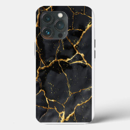 Japans Kintsugi Zwart & Goud iPhone 13 Pro Hoesje