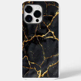 Japans Kintsugi Zwart & Goud iPhone 14 Pro Max Hoesje