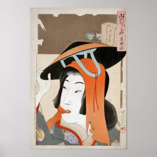 Japans Klassieke Geisha Lady Art afdrukken Poster