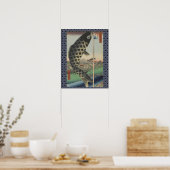 Japans Koi Fish Festival Flag Antiek Poster (Keuken)