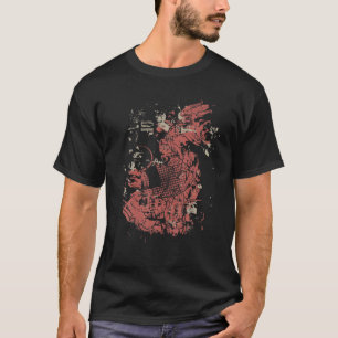 Japans koi karper vis grunge stijl retro  t-shirt