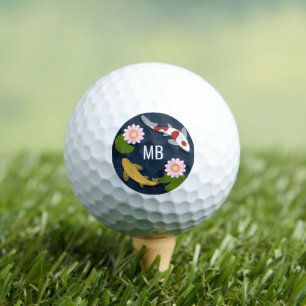 Japans Koi Monogram Initialen Golfballen