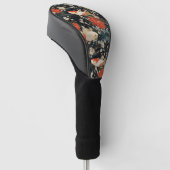 Japans Koi Vis Naadloos Patroon Golfheadcover (Schuin)