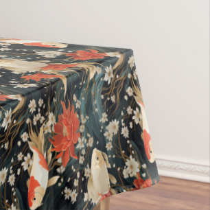 Japans Koi Vis Naadloos Patroon Tafelkleed