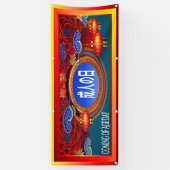 Japans komende dagbanner spandoek (Verticaal)