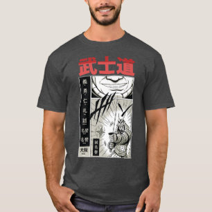 Japans komisch esthetisch anestheem Samurai Manga T-shirt