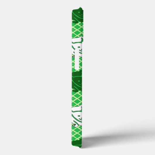 Japans konijnenblad, groen, blauw en wit Case-Mate iPhone case (Achterkant / Rechts)