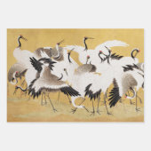  japans kraan vogel koppels inpakpapier vel (Voorkant)