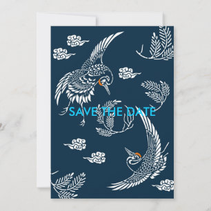 Japans kraanpaar save the date