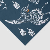 Japans kraanpaar tissuepapier (Detail)