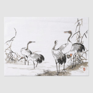 Japans kraanvogel - Wildlife - weefselpapier Tissuepapier