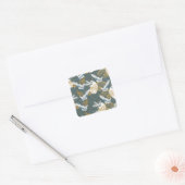 Japans  kraanvogelpatroon vierkante sticker (Envelop)