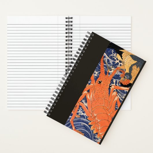 japans kreeft en vogel notitieboek (Binnen)