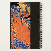 japans kreeft en vogel notitieboek (Achterkant)