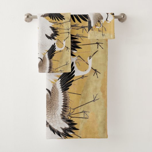 Japans kuddekranen  Vogelrijk Classic Bad Handdoek (Insitu)