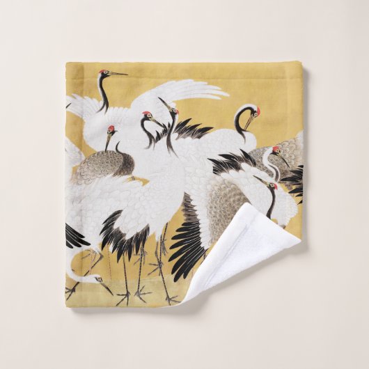 Japans kuddekranen  Vogelrijk Classic Bad Handdoek (Wasdoekje)
