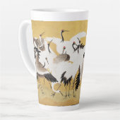 Japans kuddekranen  Vogelrijk Classic Latte Mok (Linkerhoek)