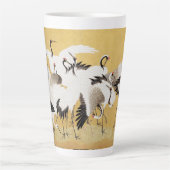 Japans kuddekranen  Vogelrijk Classic Latte Mok (Voorkant)