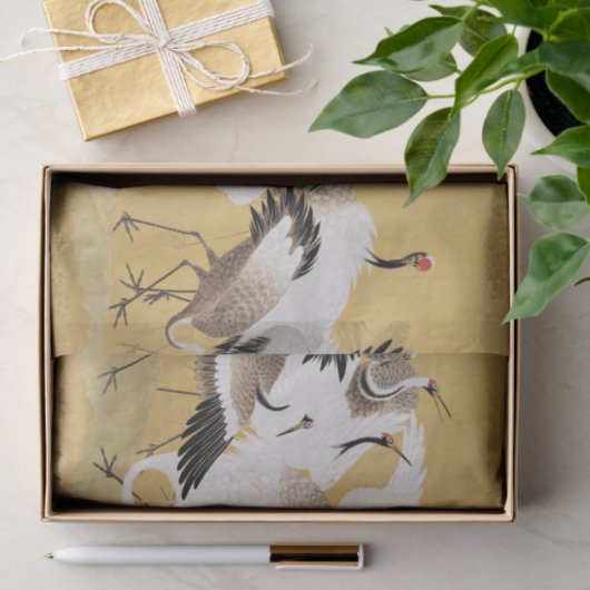 Japans kuddekranen Vogelrijk Classic Tissuepapier (Geschenk)