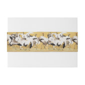 Japans kuddekranen Vogelrijk Classic Uitnodigingen Wikkel (Achterkant Voorbeeld)