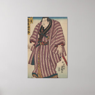  Japans kunstAfbeelding - Sumo Wrestler Canvas Afdruk