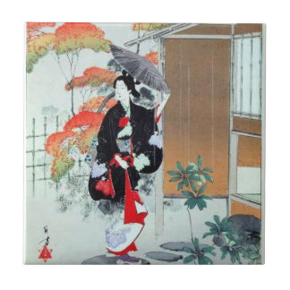 Japans kunstkeramisch tegel, klein (4,25 x 4,25 in tegeltje
