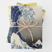 Japans kunstlandschap Great Wave Inpakpapier Vel (In situ)