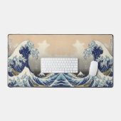 japans kunstoceaanlandschap grote golf bureaumat (Keyboard & Muis)