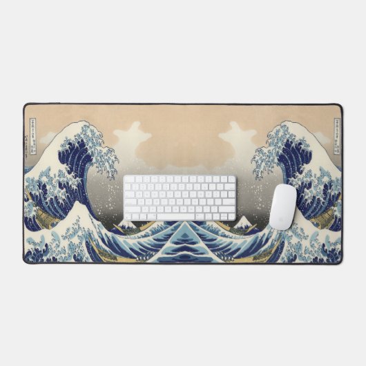 japans kunstoceaanlandschap grote golf bureaumat (Keyboard & Muis)