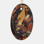 Japans kunstschilderij keramisch ornament (Links)