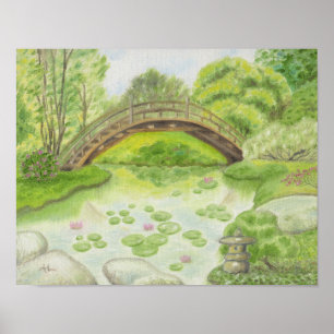 Japans kunstwerk in Bridge Poster