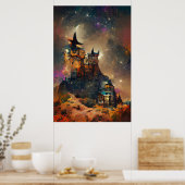 Japans kunstwerk, Magic Castle, Fantasy Castle, Poster (Keuken)