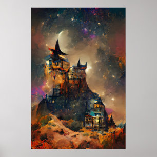 Japans kunstwerk, Magic Castle, Fantasy Castle, Poster