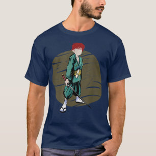 Japans kunstwerk Samurai - brandweerontwerp T-shirt