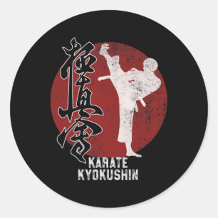 Japans Kyokushin Karate Martial Art Gift Ronde Sticker