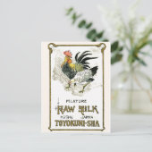 -Japans label voor kippen Briefkaart (Staand voorkant)