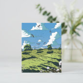 Japans landschap bij nacht (Staand voorkant)