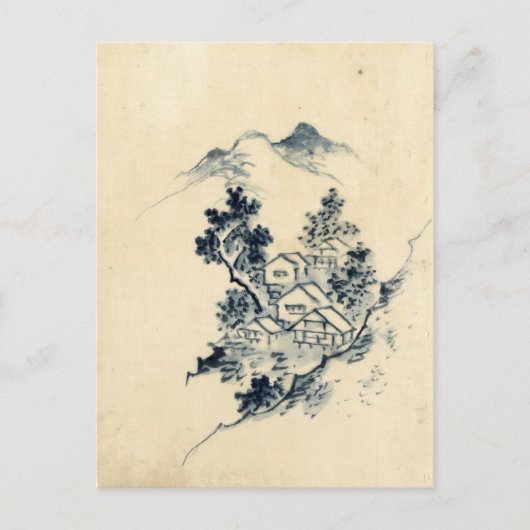 japans landschap briefkaart (Voorkant)