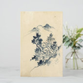 japans landschap briefpapier (Staand voorkant)