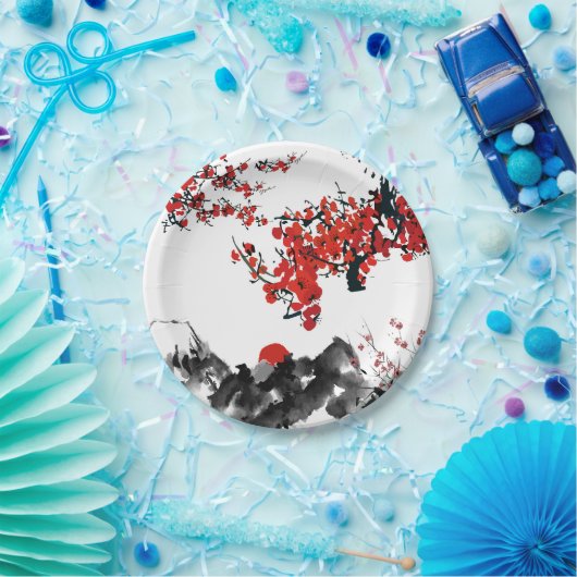 Japans landschap Papieren Bord (Feest)