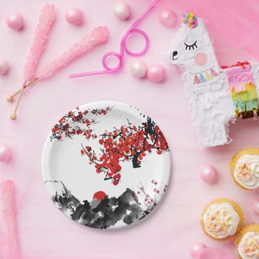 Japans landschap Papieren Bord (Feest)