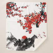 Japans landschap Sherpa Blanket Sherpa Deken (Voorkant)