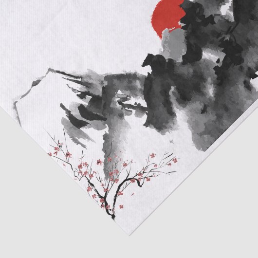 Japans landschap Tissue Paper Tissuepapier (Detail)