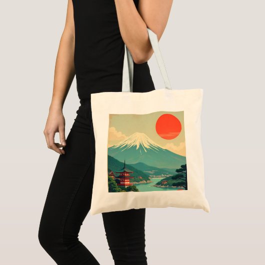 Japans Landschap Tote Bag (Voorkant (product))